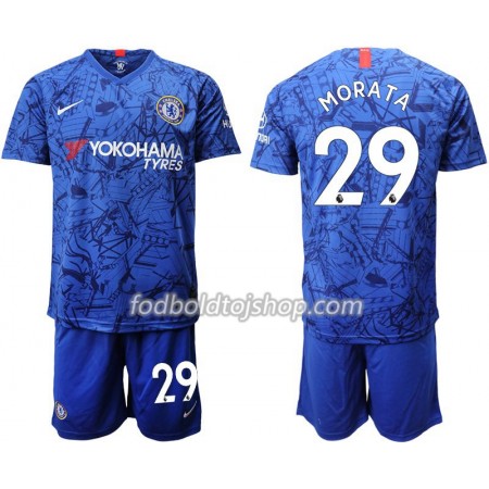 Chelsea Morata 29 Børn Hjemme Fodboldsæt 2019-20 S/S (+ Korte bukser)